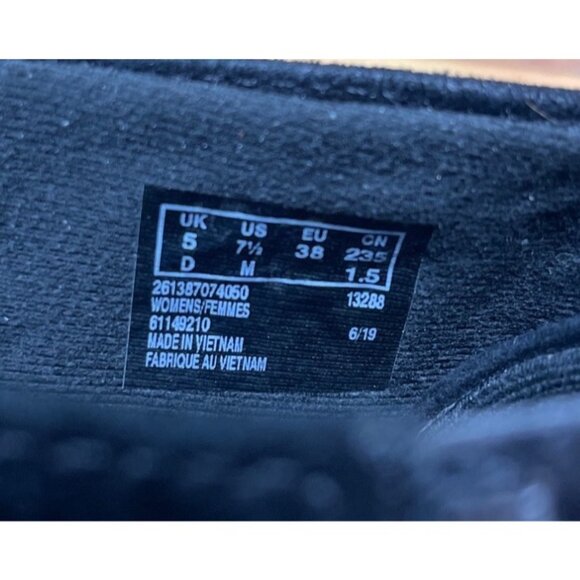 Clarks Sharon Hop Wedge Heel Black Suede Ankle Boot Womens 7.5 M / 38 (L7d) - Picture 10 of 10